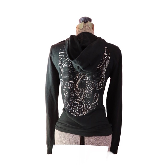 LA Bus Stop Skull Hoodie - Picture 2 of 4